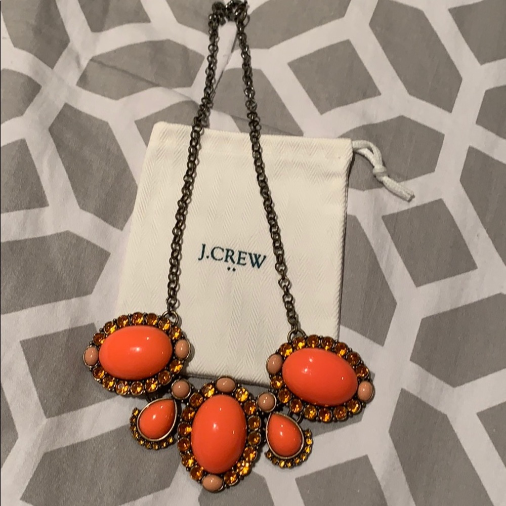 Coral J.Crew Statement Necklace